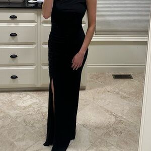 Windsor Black One Shoulder Cocktail Gown